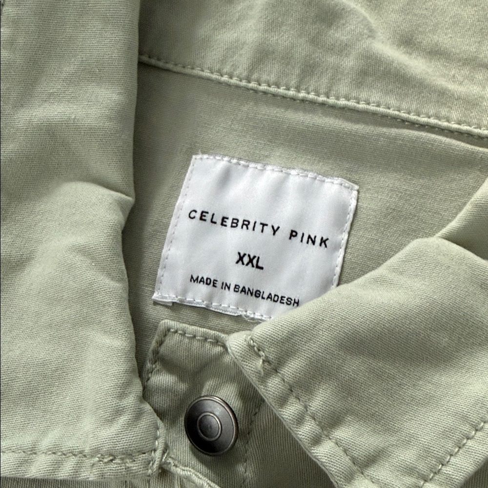 Celebrity Pink ~ Light Sage Green Romper - Picture 4 of 4